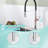 Stainless Steel 2-Function Single Handle Pull Out Kitchen Faucet With 17 Oz Soap Dispenser-112163955