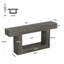 Console 63 po avec tablettes à 2 niveaux, table d'entrée avec base en U, canapé long et étroit pour vestibule, vestibule-1607345158