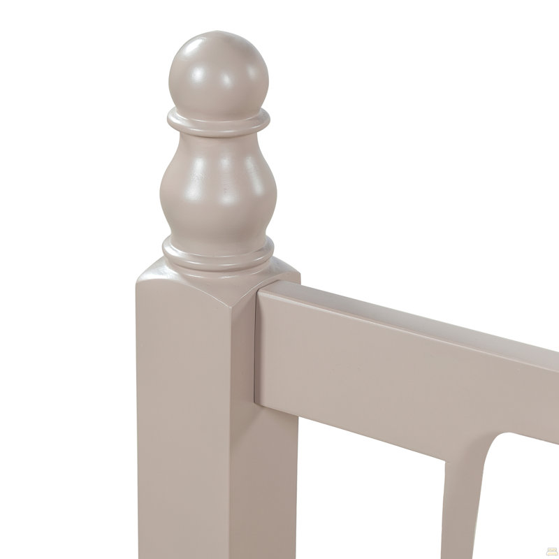 Lit plateforme simple en métal, rose