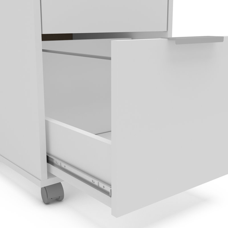 Dwendolyn 15.25'' Wide 2 -Drawer Mobile File Cabinet, White