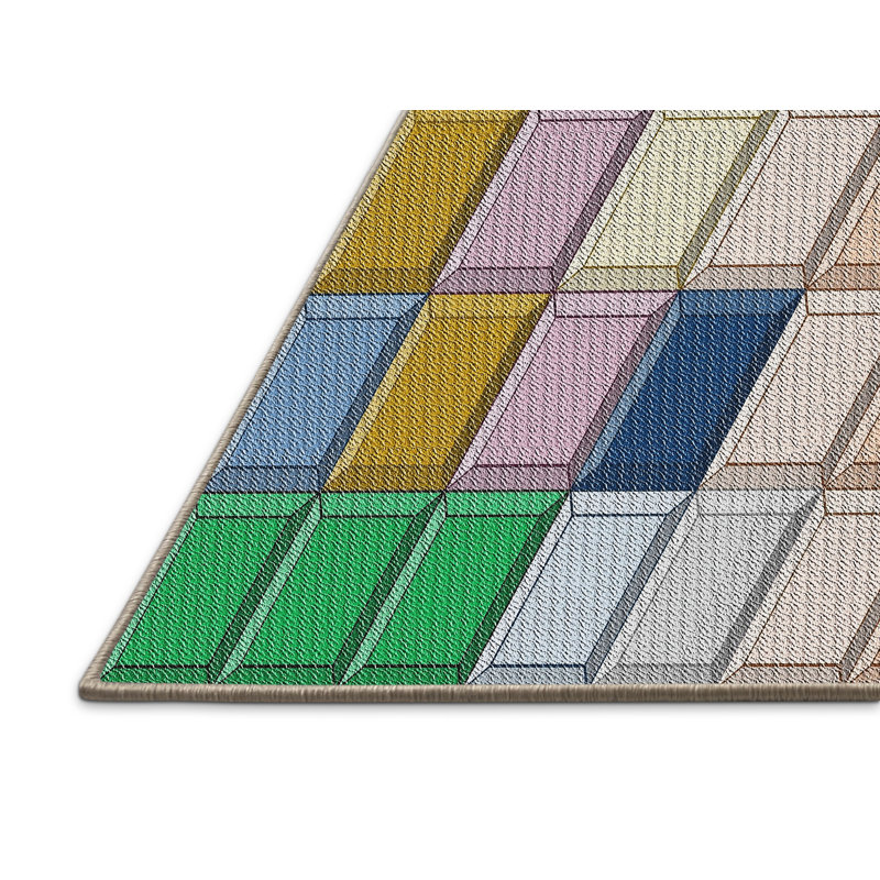 Geometric Indoor Rug, Rectangle 8' x 10'
