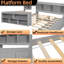 Lit plateforme multifonctionnel en pin massif avec rangement tout-en-un-925962583