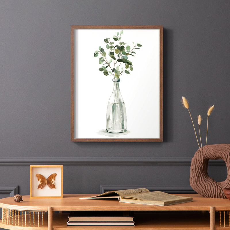 «Botanical Arrangement I», reproduction encadrée - bois massif, Brun, H 10 po x l 8 po