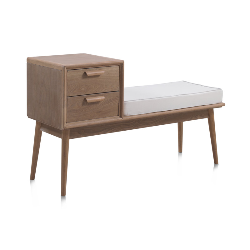 Palenville Solid Wood Storage Bench