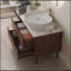Meuble-lavabo 36 po avec lavabo intégré en céramique et tiroirs à fermeture en douceur, conception autoportante ou murale-105742787