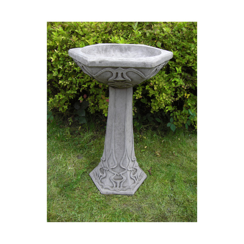 Polystone Fountain Birdbath