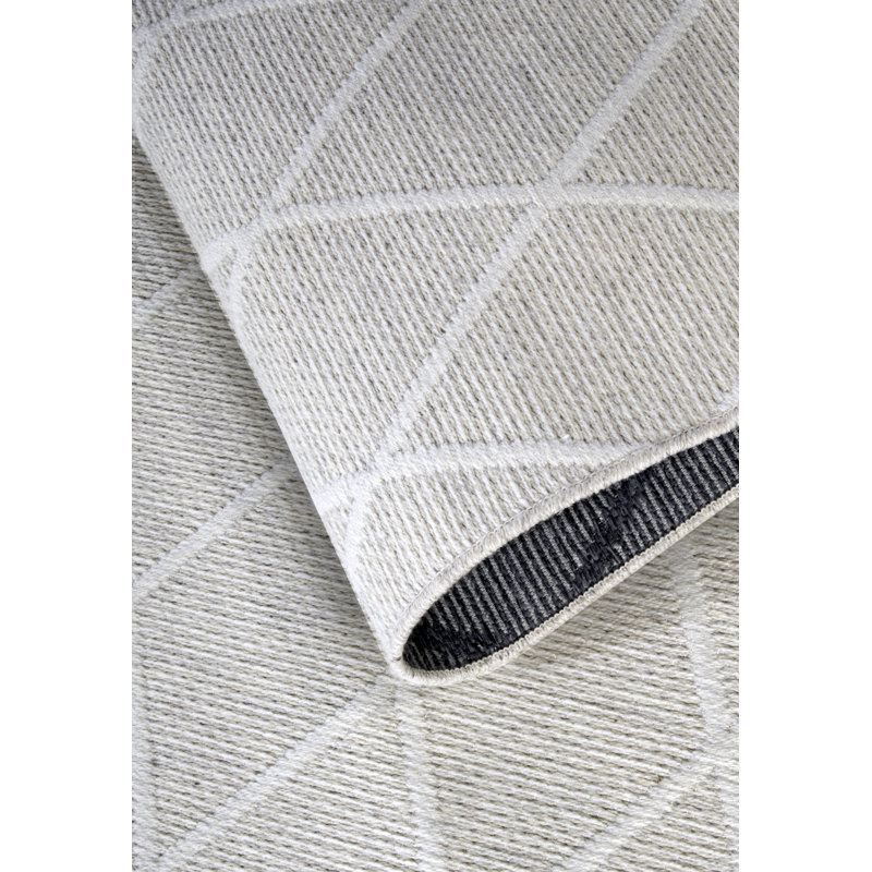 Kollektion 1843 No Pattern And No Solid Colour Cream Area Rug, Rectangle 200 x 290cm