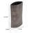 Faye Timber-Eye Decorative Vase, Wood-Grain Texture, Brown Aluminum 12 Inch
