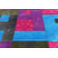 Tapis intérieur en laine rose/vert 7 pi 3 po x 10 pi one-of-kind à la main noué la new age Morecambe