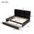 Bed with Side Bookcase, Drawers-25336490
