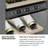 ZLINE Autograph 24 in. 12.4 cu. ft. Triple Zone 100 Bottle Column Wine Cooler in Stainless Steel Accents-111721455