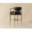 HELOISE Upholstered Stool with Metal Frame-602130929-602130930