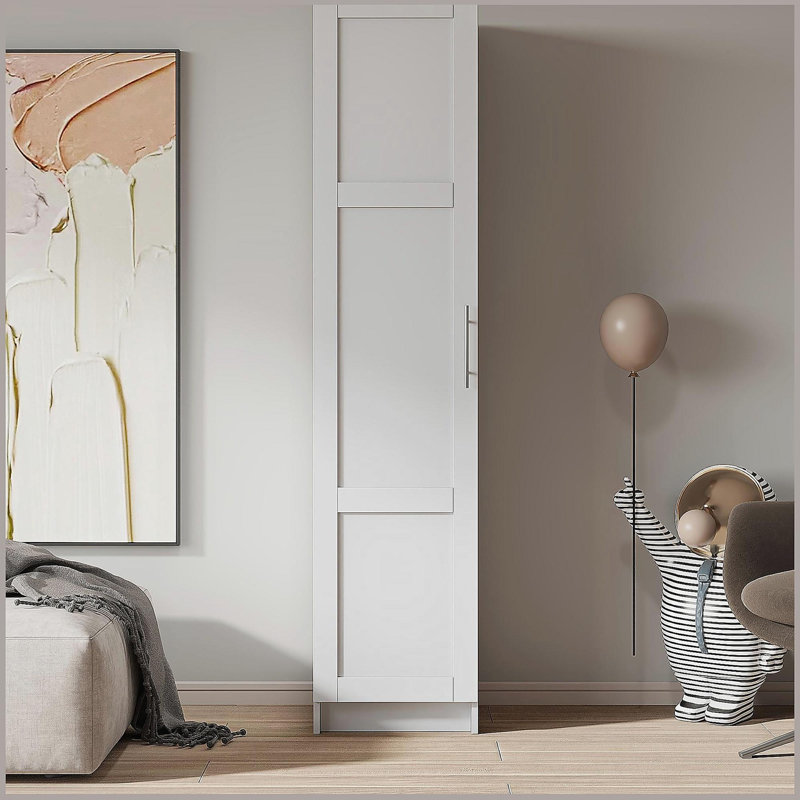 Stackable Wall Mounted Storage Cabinet, White