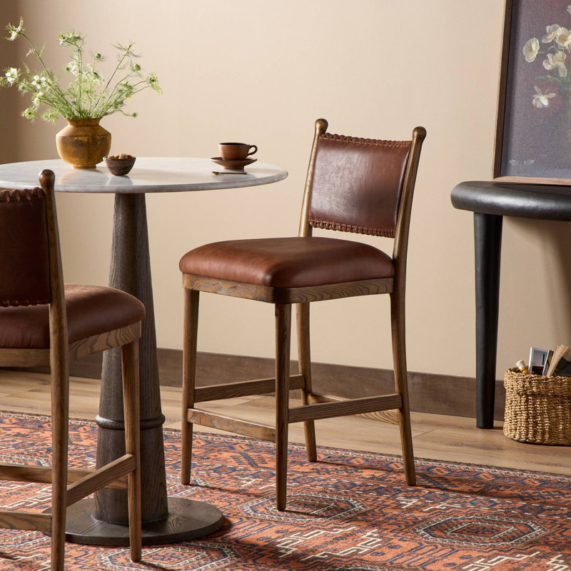 Bella Stool-Dulane Mahogany-Counter, Counter Stool (27" Seat Height), Antique Walnut