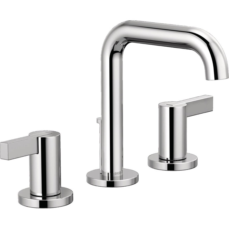 Litze® Widespread Lavatory Faucet With High Spout, Polished Chrome, Extended Lever Handle, 1.5 GPM