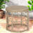 Compact Patio Tables, Pe Rattan 19.75 Inch Boho Style For Home Patio