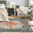 Boho Oriental Area Rug Non-slip Washable Low Pile Carpet-1074072944-1097094620