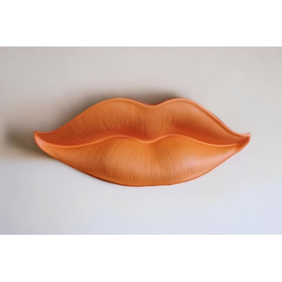 Vibrant Decorative Object, 21.3 x 3.9 x 8.3 Inches | 100% Polyester, Eye-Catching Orange Color | Perfect for Home Décor, Modern Aesthetic, and Stylish Accents in Living Room or Office Spaces