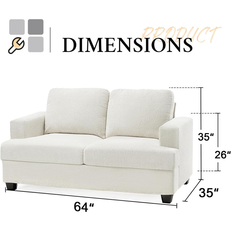 Berlinde 64'' Upholstered Loveseat