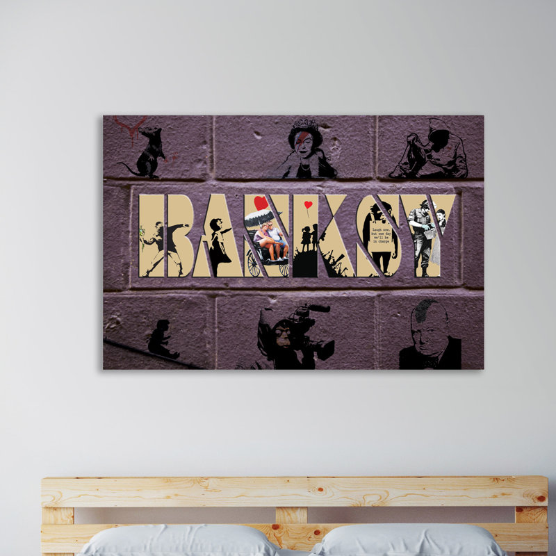 Bespoke Banksy by Banksy - Wrapped Canvas Print, 81 cm H x 122 cm W x 4 cm D