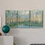 Birch River Reflections - Ensemble de 3 peintures sur toile tendue-1900310256