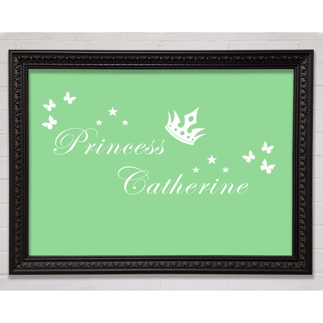 Gerahmtes Leinwandbild Your Own Name Princess 2