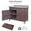 Armoire de cuisine d'extérieur 39,4 "avec plateau en acier inoxydable et porte-couteaux-504071897