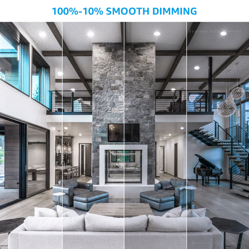 Elite LED Canless Remodel Recessed Lights with J-Box, Wet Locations Available