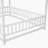 Ashton Floor Wooden Bed With House Roof Frame, Fence Guardrails-457666986-457666989