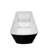 49" Acrylic Freestanding Rectangular Soaking Bathtub, Sit-In Design With Chrome Overflow And Drain