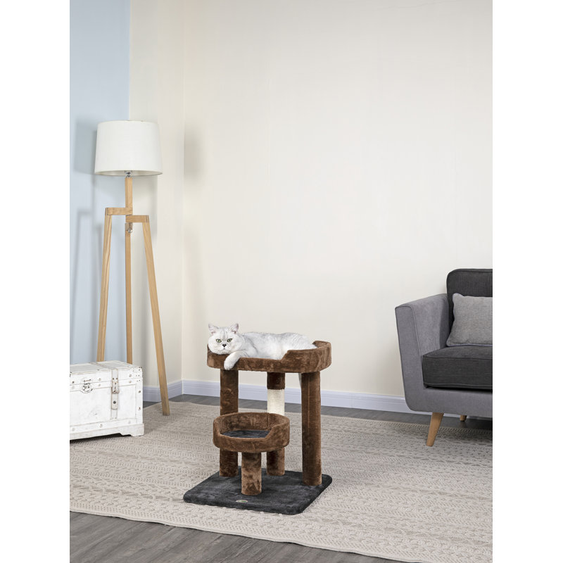23'' H Cat Tree, Black and Brown