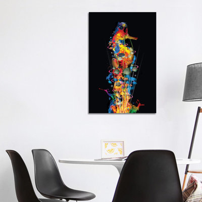 Seahorse With His Friends by David Loblaw - Wrapped Canvas Print