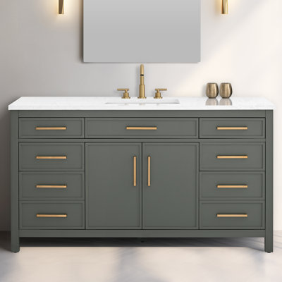 Meuble-lavabo simple 60 po Wenniah