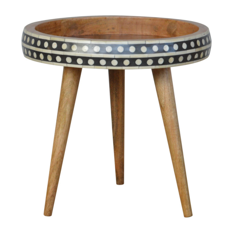 Hallur Solid Wood End Table
