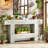 63 Inch Long Console Table, Farmhouse Entryway Table With Storage, Rustic Wood Sofa Table Behind Couch Table