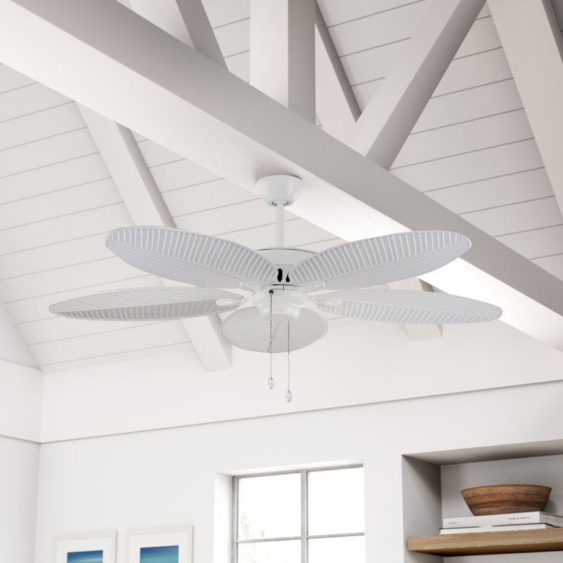 52'' Ceiling Fan, White with White Blades