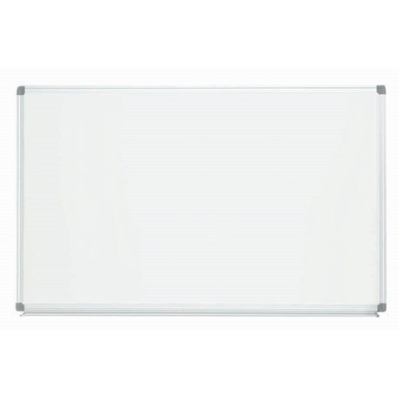 Tableau blanc mural, Blanc très luisant, Aluminium anodisé satiné clair, H 2 po x l 3 po