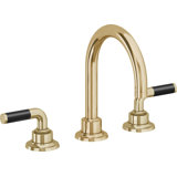 Descanso 8" Widespread Lavatory Faucet with Carbon Fiber Handle and Completely Finished ZeroDrain