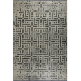Rapture Beige Gray Geometric Luxury Area Rug