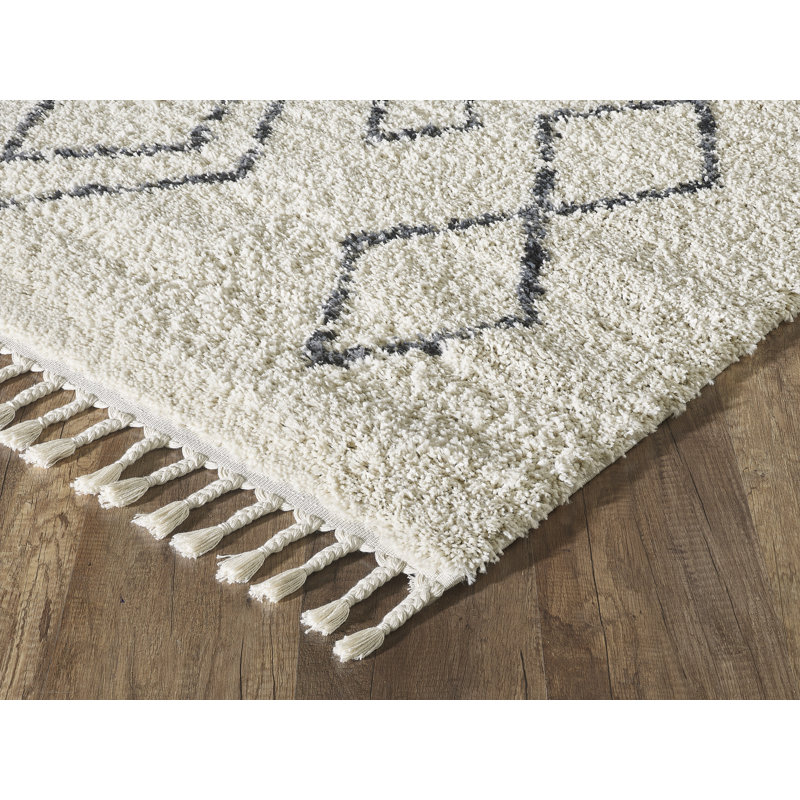 Tapis ivoire et gris Abani Willow Wil130a, Rectangle 4 pi x 6 pi