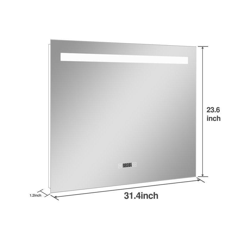 Burdetta Rectangle Wall Mirror, 31" x 24"