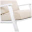 Ensemble de 2 chaises longues de patio avec structure en bois d'acacia et coussins beiges de l 27,25 po x P 38,25 po x Christopher Knight