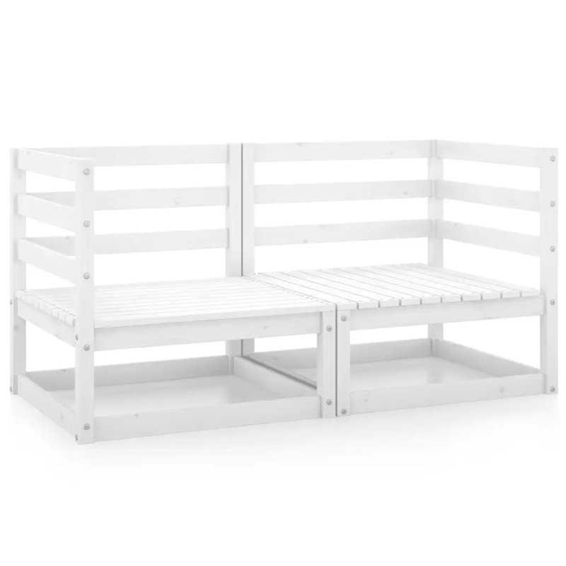 Mattawan 70cm Wide Pine Patio Sofa, White