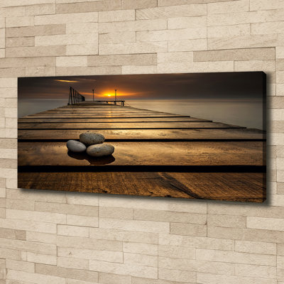 Wooden Pier - Wrapped Canvas Print