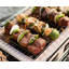 Fire Sense Yakatori Internal Grates Charcoal Chrome Cooking Grill Japanese Table - Large - Tan