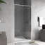 Porte de douche coulissante 32 po x 36 po x H 72 po à cadre pivotant en chrome-118698697