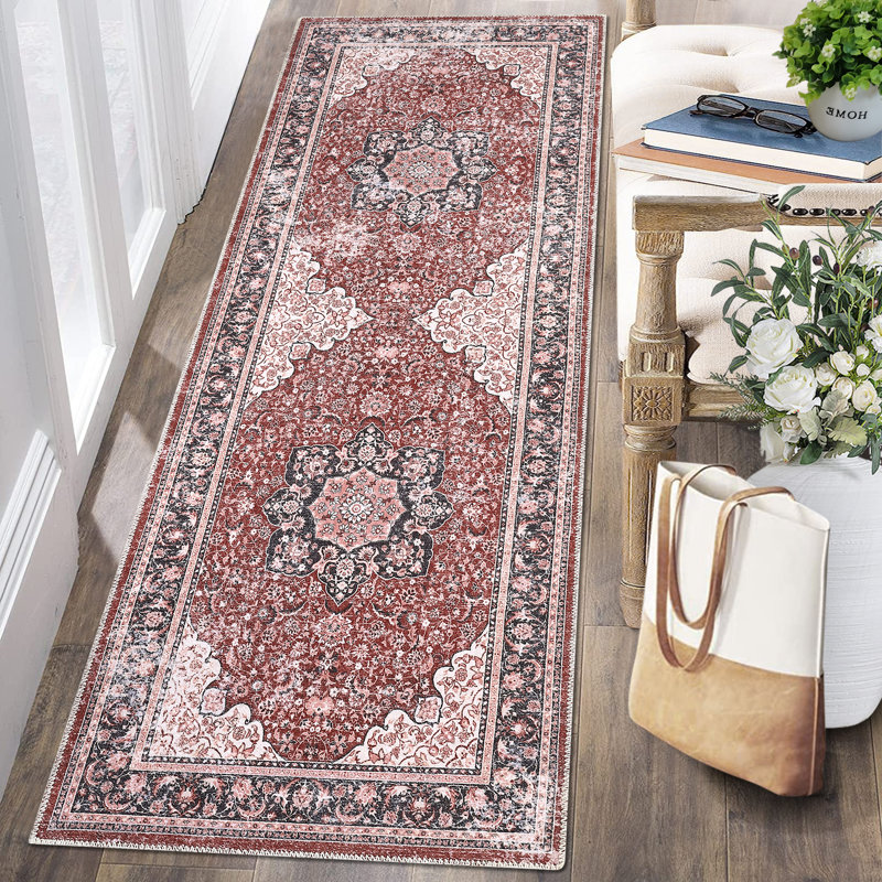 Aderito Washable Indoor Rug, Runner 2' x 6'