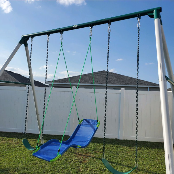 Metal Swing Wayfair Swing Set Kit Swing-n-Slide Steel Web/Saucer