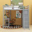 Lit mezzanine avec armoire et bureau Hammersley