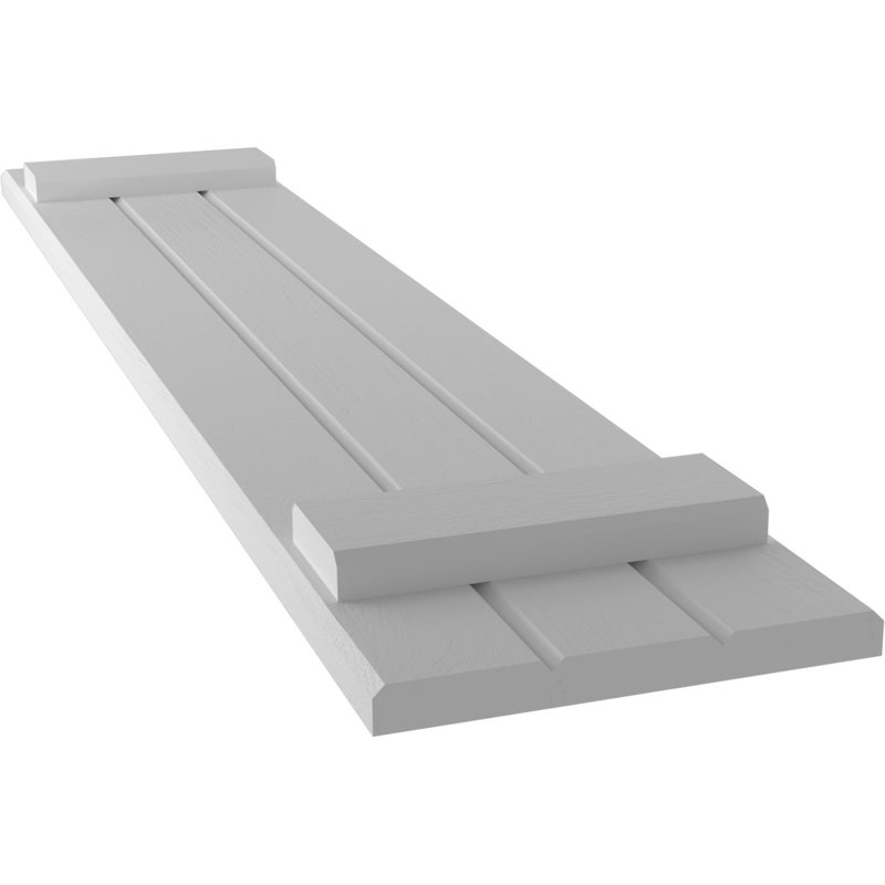Volets de planche-n-lattes (par paire) Americraft (2 lattes), Apprêté, 10 1/2", 53"